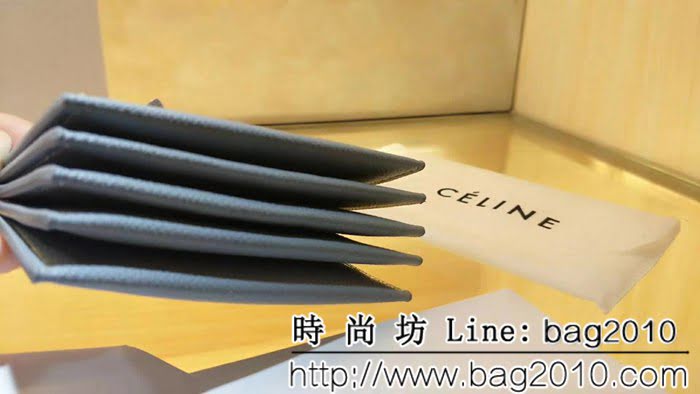 CELINE賽琳原單 撞色系列 小牛皮風琴卡包 4167 SL1928